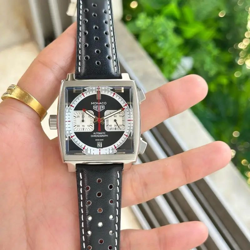 Tag Heuer Monaco Black Chronograph 1