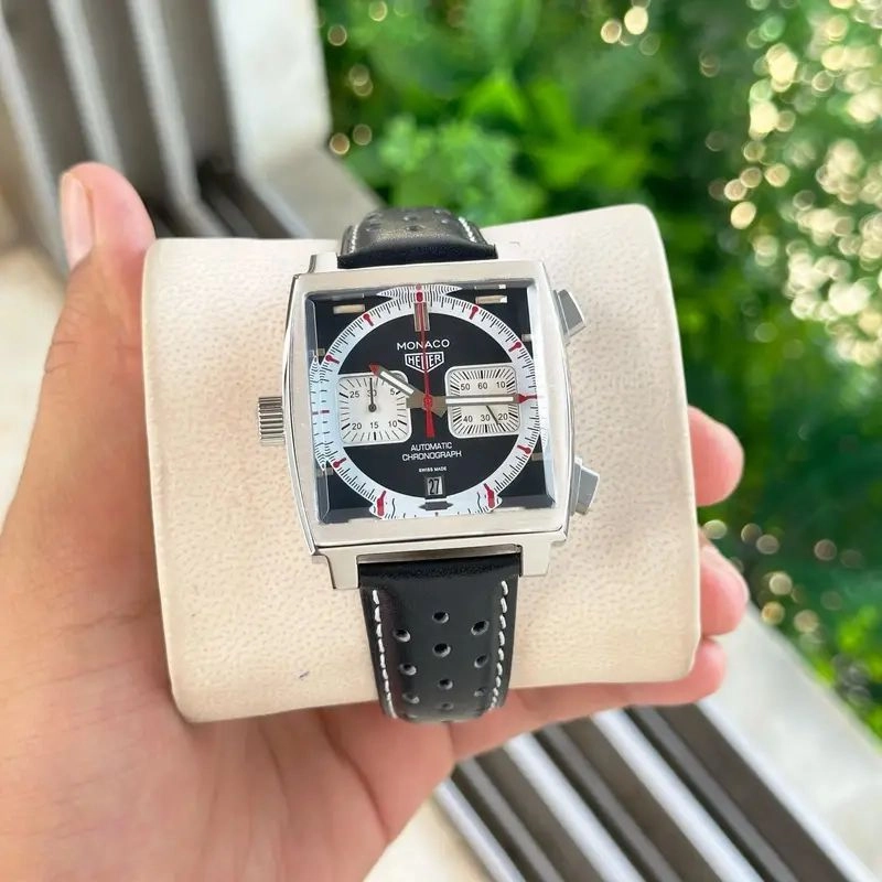 Tag Heuer Monaco Black Chronograph 4