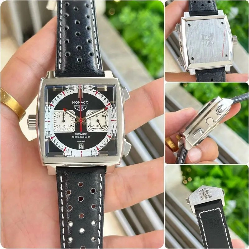 Tag Heuer Monaco Black Chronograph 6