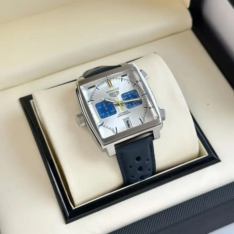 Tag Heuer Monaco Blue & White Chronograph 2