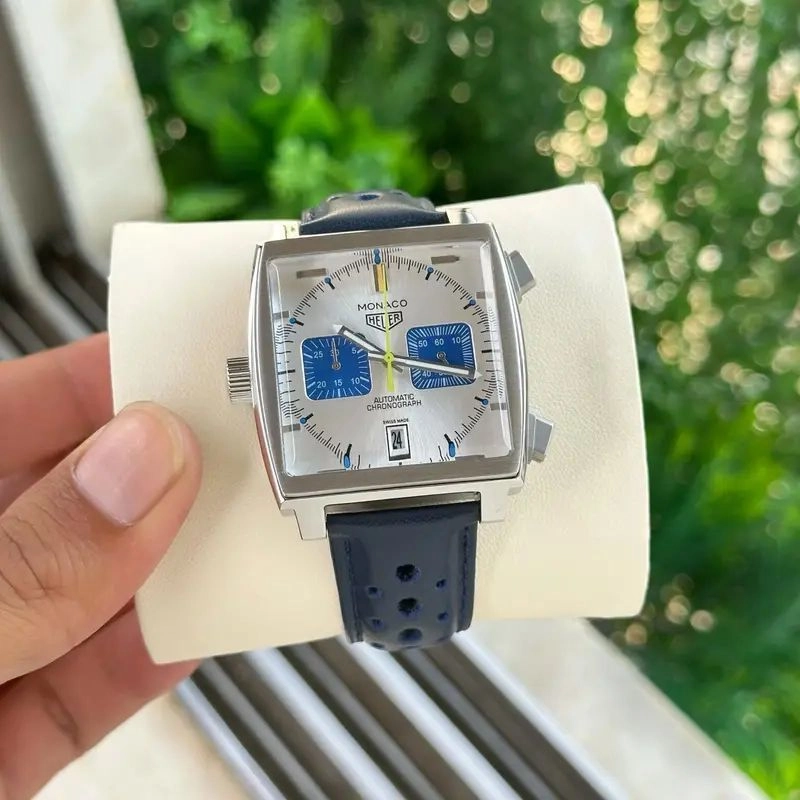 Tag Heuer Monaco Blue & White Chronograph 5