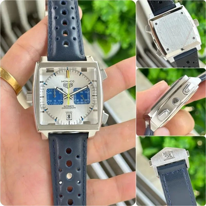 Tag Heuer Monaco Blue & White Chronograph 6