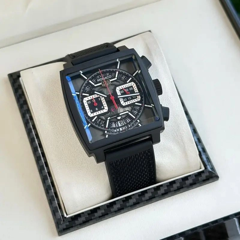 Tag Heuer Monaco Matt Black Chronograph 4