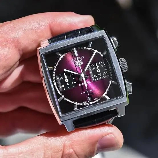 Tag Heuer Monaco Purple Sunray Dial 2