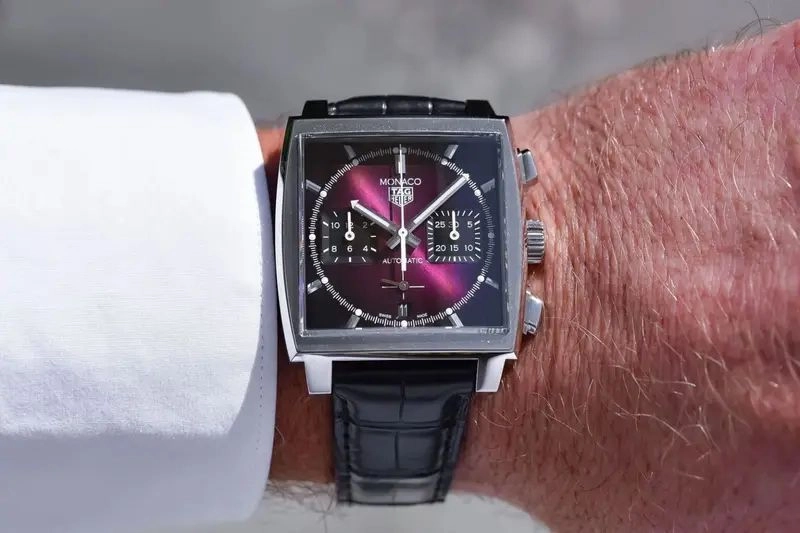Tag Heuer Monaco Purple Sunray Dial 3