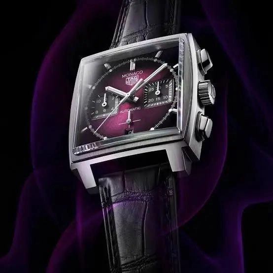 Tag Heuer Monaco Purple Sunray Dial 4