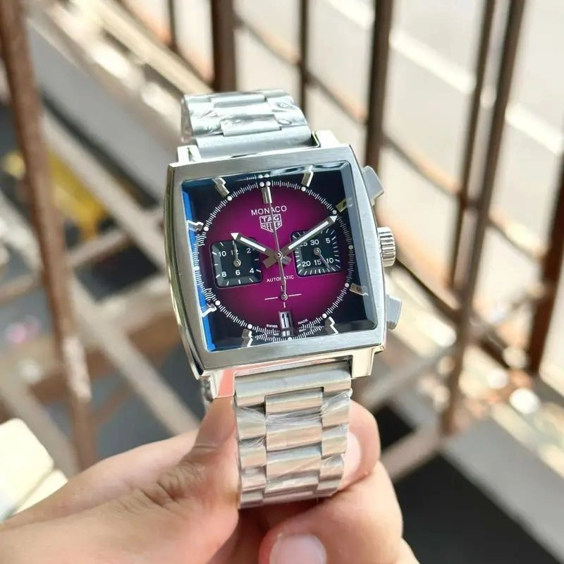 Tag Heuer Monaco Smokey Purple Chronograph 3