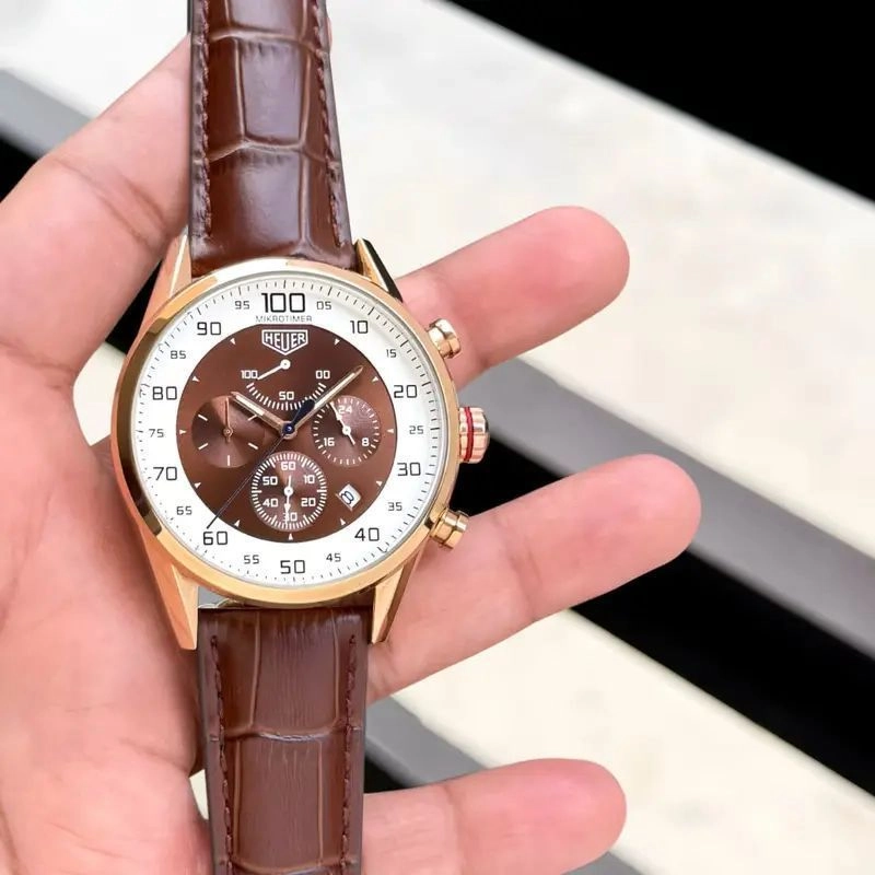 Tag Heuer Rose-Gold Tone Chronograph 1