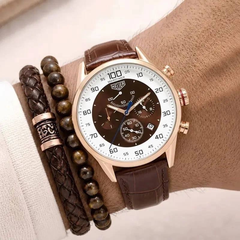 Tag Heuer Rose-Gold Tone Chronograph 3