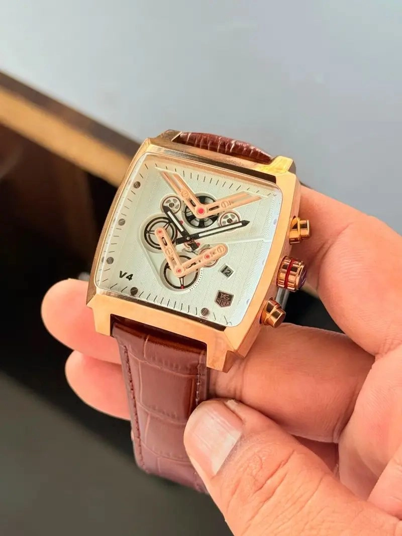 Tag Heuer White Dial Chronograph 6