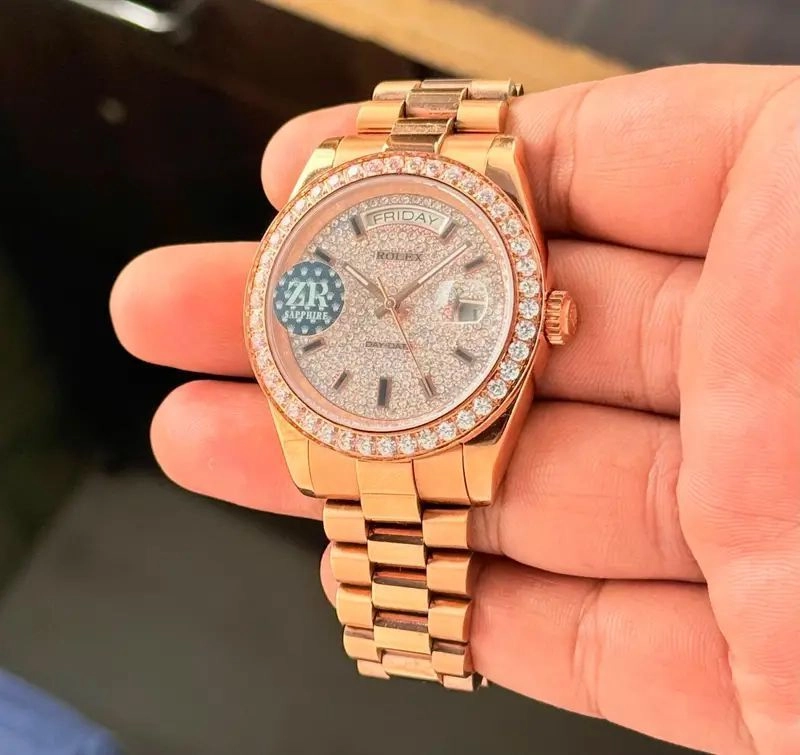 Rolex Oyster Perpetual Day-Date Diamond Dial Automatic 1