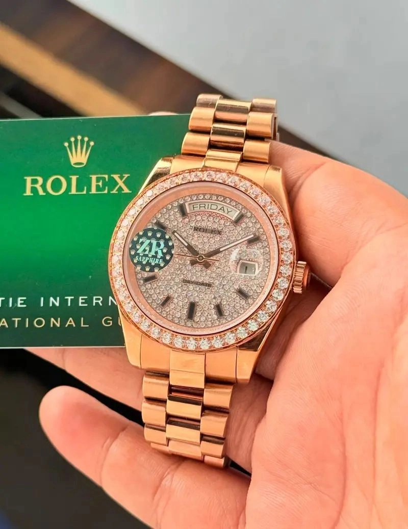 Rolex Oyster Perpetual Day-Date Diamond Dial Automatic 2