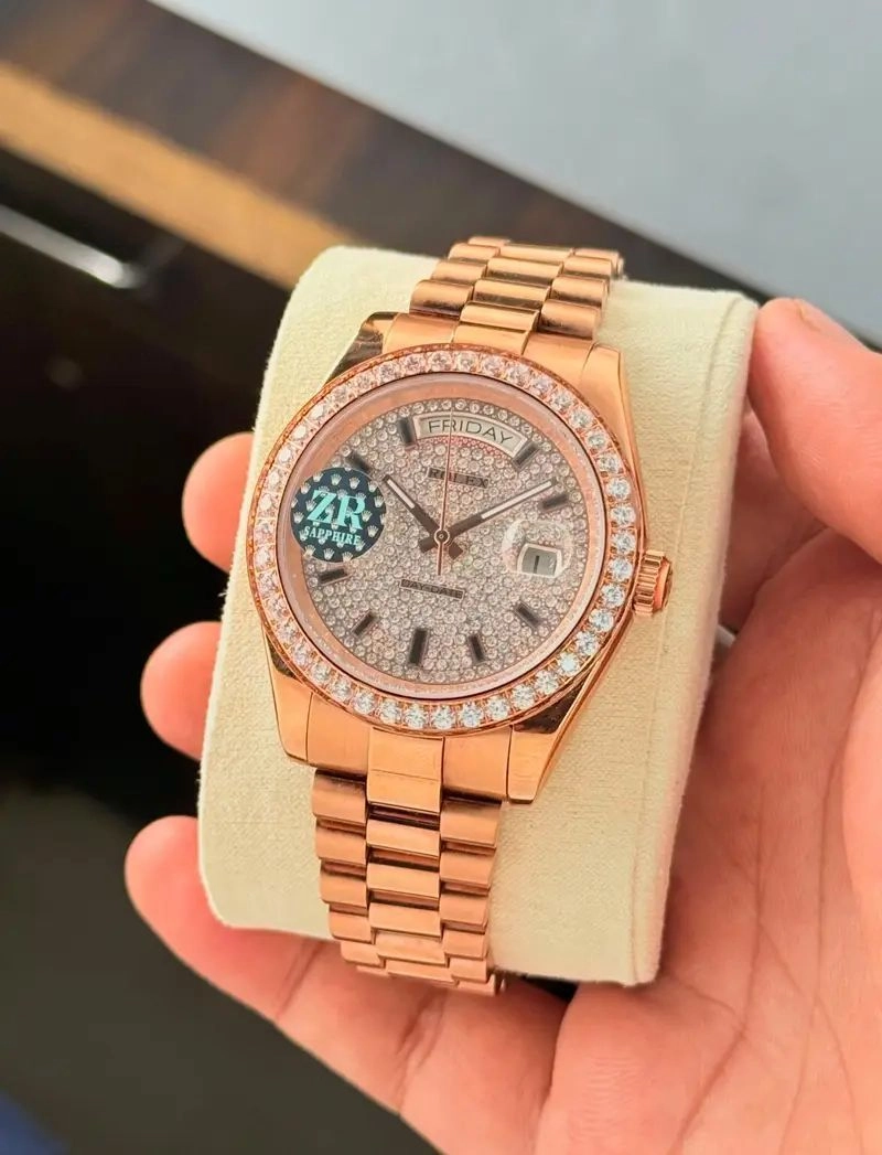 Rolex Oyster Perpetual Day-Date Diamond Dial Automatic 3