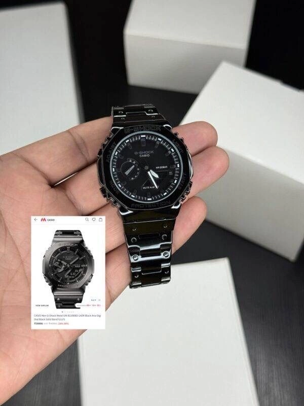 Casio G-Shock Black Analog-Digital Watch GM-B2100BD-1ADR 3