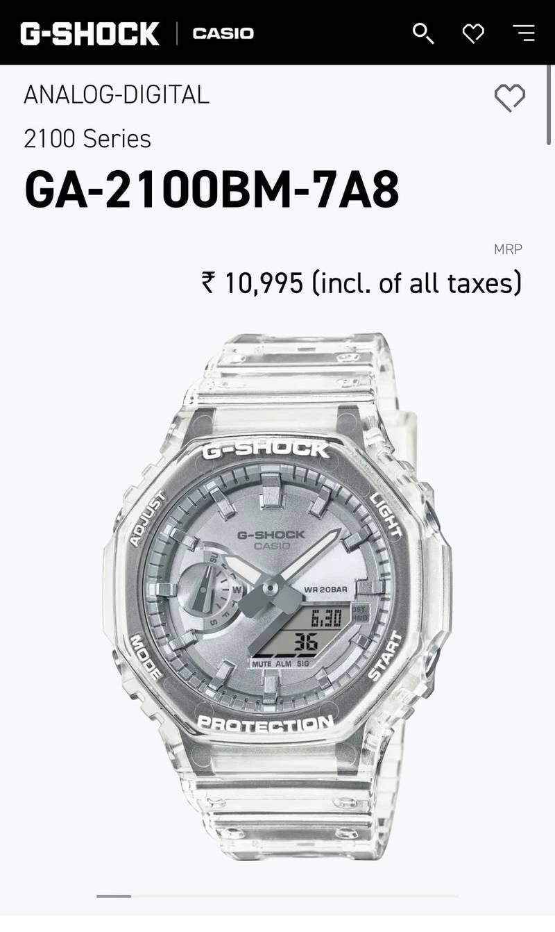 G Shock Casio GA-2100 Analog-Digital 3