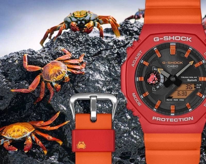 G Shock GA-2100 Analog-Digital Orange 3