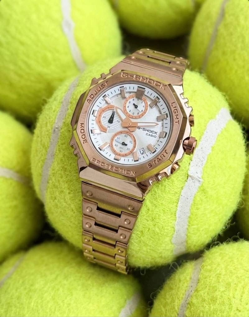 G Shock GA-2100 Rose Gold Chronograph 3