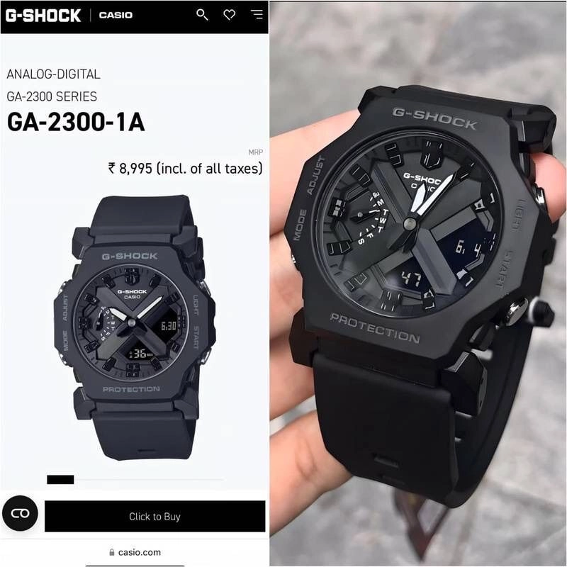 G Shock GA-2300 Octagonal Digital 6