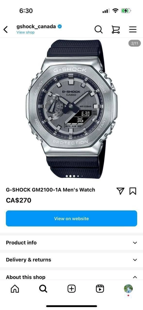 G Shock GM-2100 MF Metal Body Digital 3