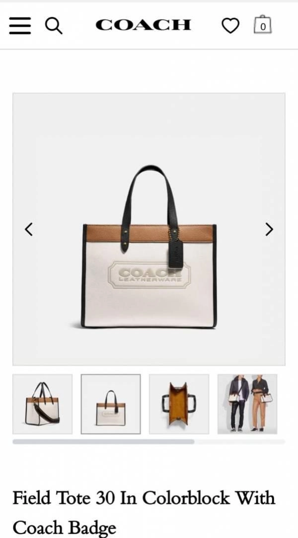 Coacch field tote 30 with pouch with small wallet & ogbox dustbag etc 5