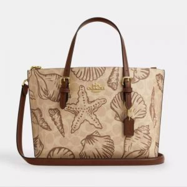Coac Mollie Tote Bag 25 In Signature Canvas (multi colour) with box 5181 1