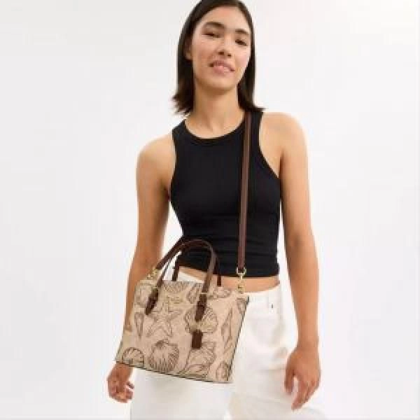 Coac Mollie Tote Bag 25 In Signature Canvas (multi colour) with box 5181 6