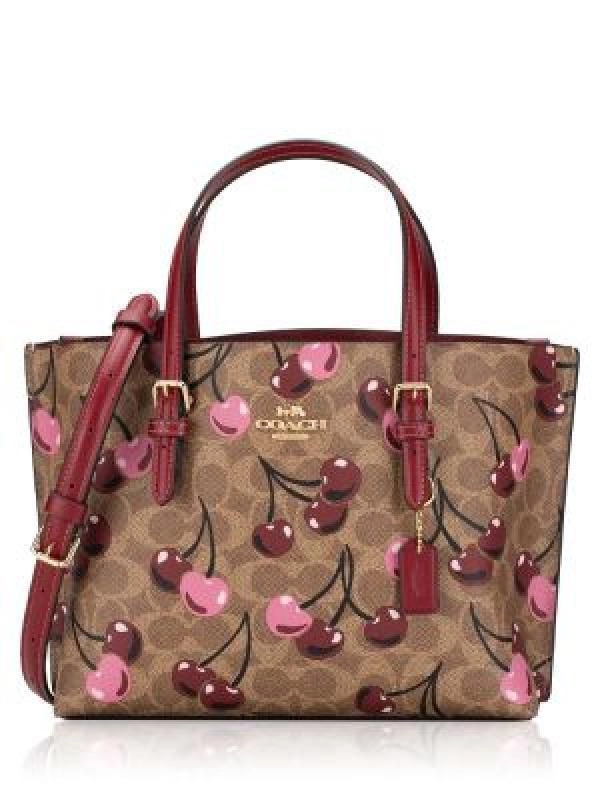 Coac Mollie Tote Bag 25 In Signature Canvas (multi colour) with box 5180 3