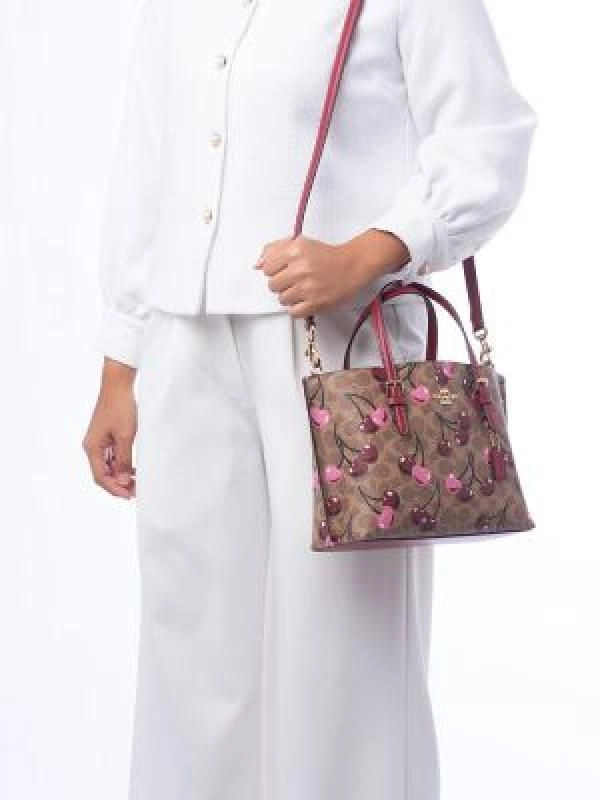 Coac Mollie Tote Bag 25 In Signature Canvas (multi colour) with box 5180 4