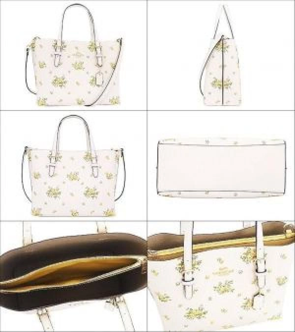 Coac FCAL44 CAL44 Choke Multi Molly Pebble Leather Floral Print Tote with box 5178 2
