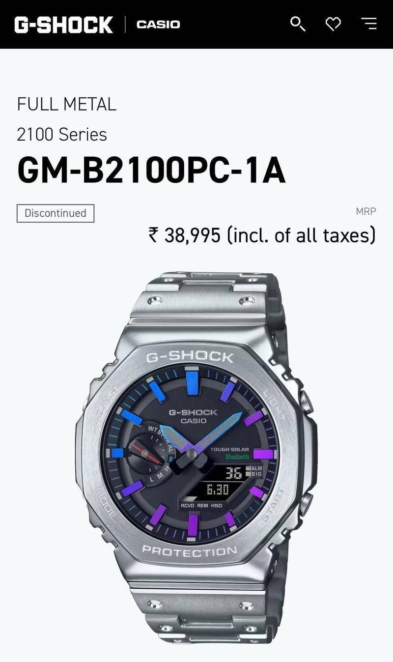 G SHOCK GM-B2100 Silver Edition 2