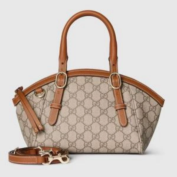 GUCC GG Emblem small top handle bag with box 5123 5