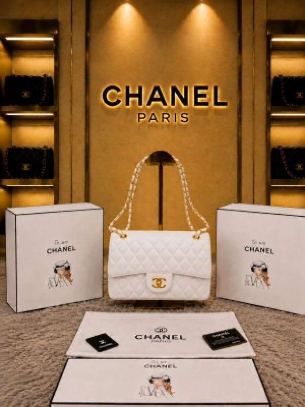 Chane Paris Jumbo big size lather QUALITY Inner Branding with box Bill 5113 1