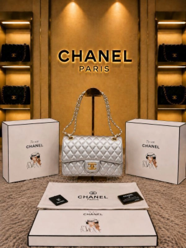 Chane Paris Jumbo big size lather QUALITY Inner Branding with box Bill 5112
