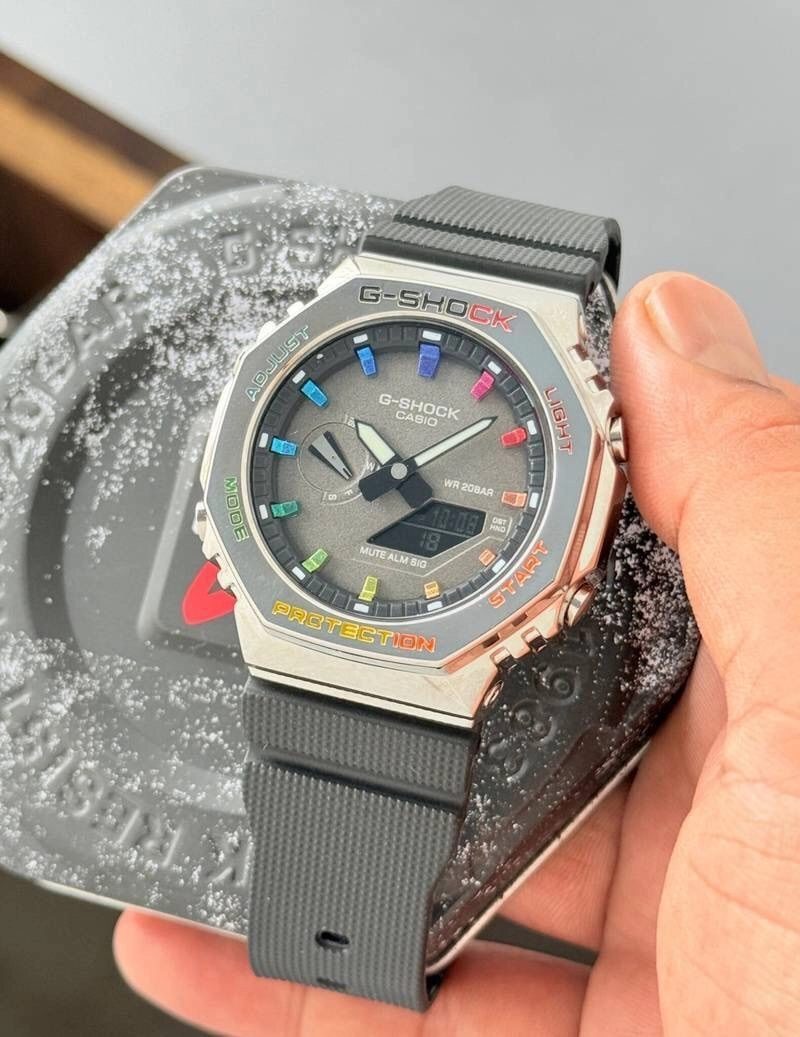G Shock GM2100 Bold Rainbow Edition 1