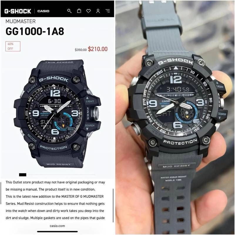 G Shock Mudmaster GA-1000 Analog 4