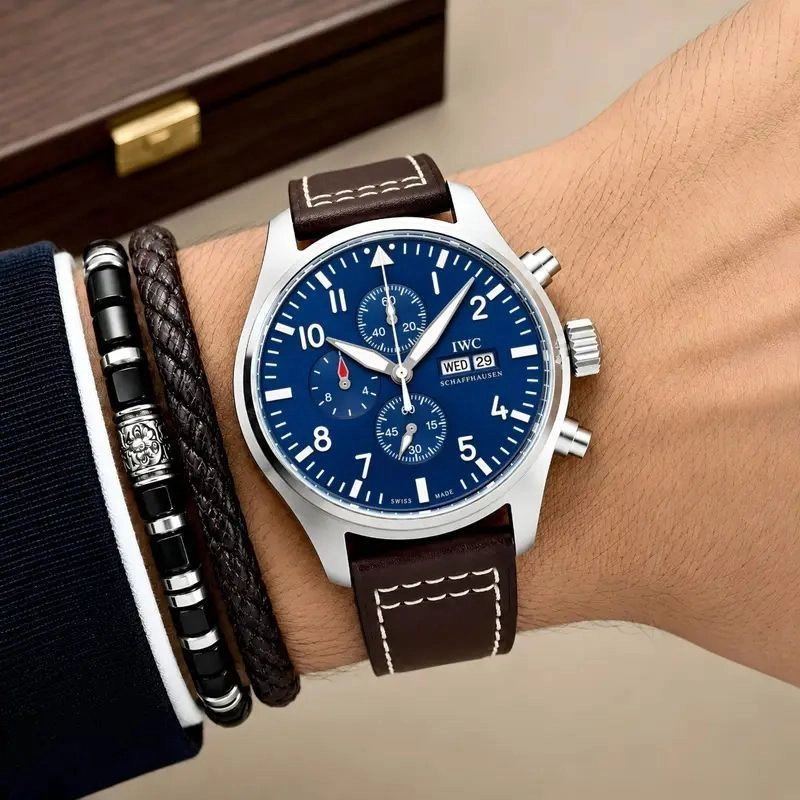 IWC Pilot Chronograph Blue Edition 3
