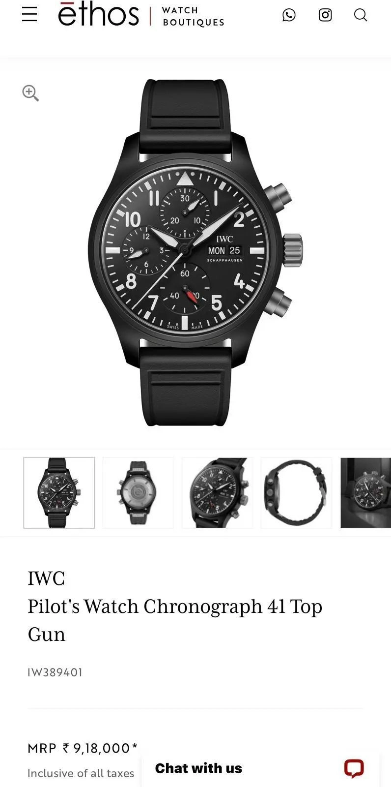 IWC Pilot’s Top Gun Edition Chronograph 3