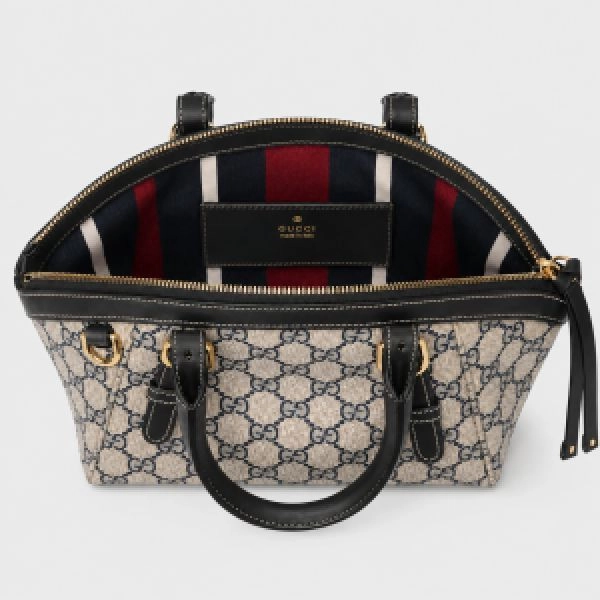 GUCC GG Emblem small top handle bag with box 5124 2