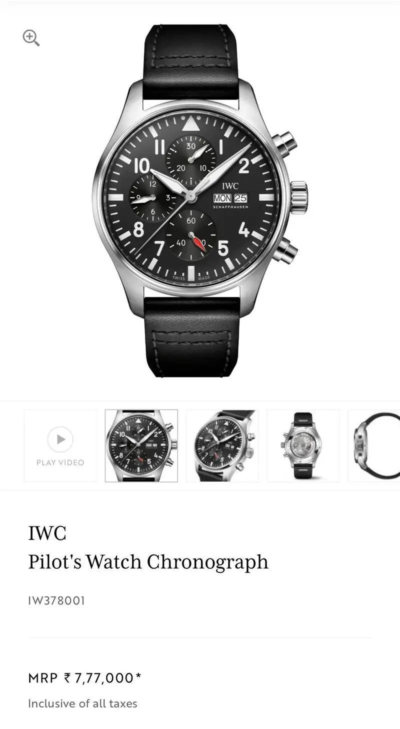 IWC Pilot’s Black Chronograph 2