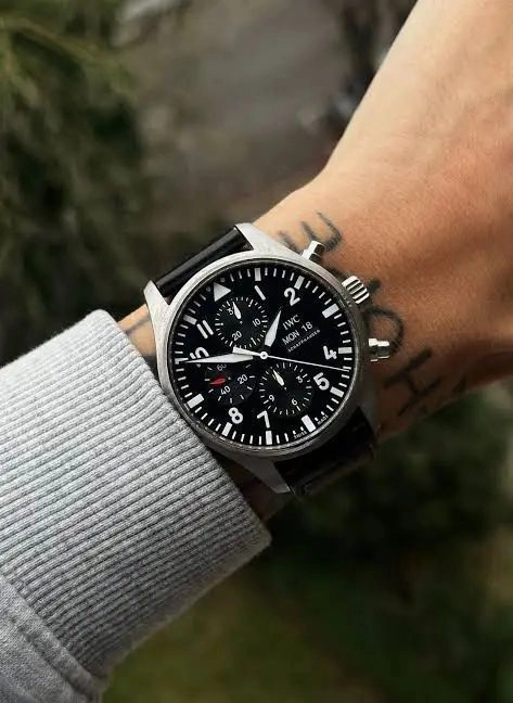 IWC Pilot’s Black Chronograph 4