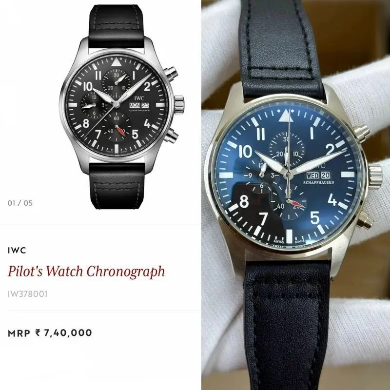IWC Pilot’s Chronograph salmon Dial Edition 2