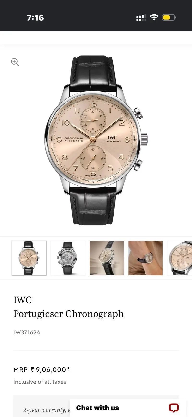 IWC Portugieser Chronograph IW371624 2