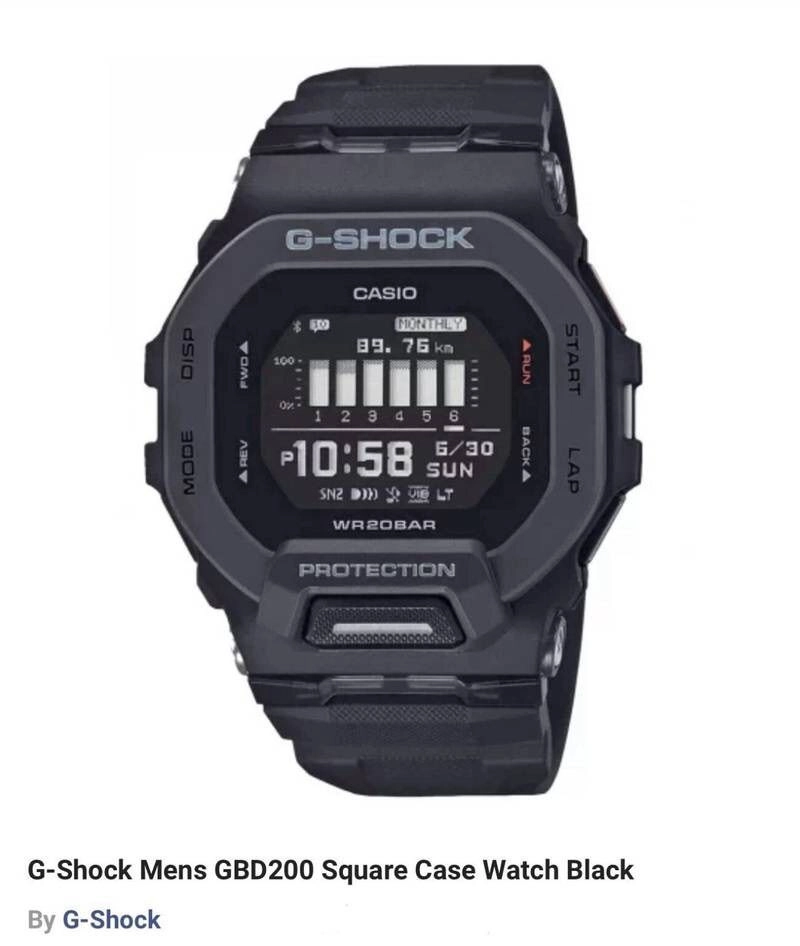G-Shock GBD-200 Digital Black Edition 4