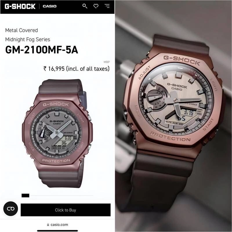 G-Shock GM2100 with metal body 5
