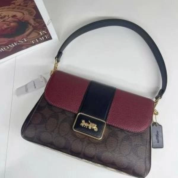 COAC_GRACE TRIPPLE PARTITION_WITH DOUBLE SHOULDER STRAP_INSIDE SWEDE LINING WITH BOX 6528 1