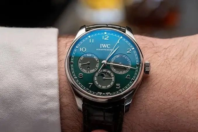 IWC Portugieser Green Dial Automatic Chronograph 2