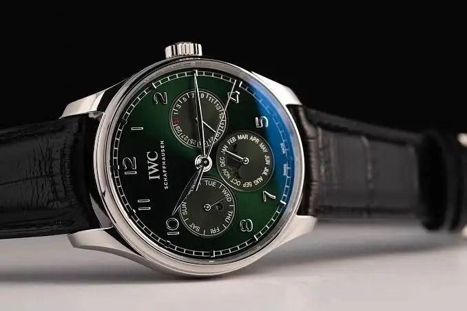 IWC Portugieser Green Dial Automatic Chronograph 4