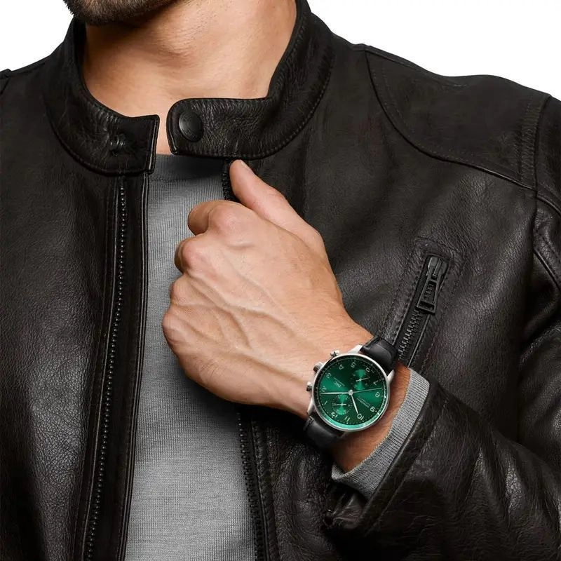 IWC Portugieser Green Dial Chronograph 2