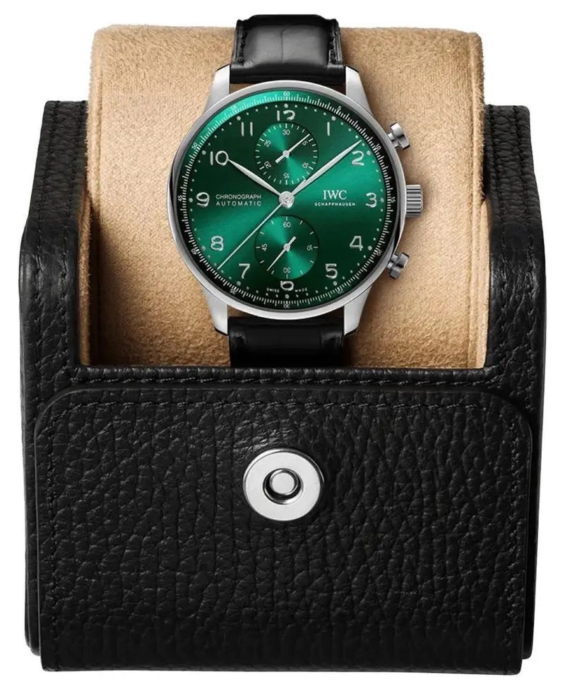 IWC Portugieser Green Dial Chronograph 3