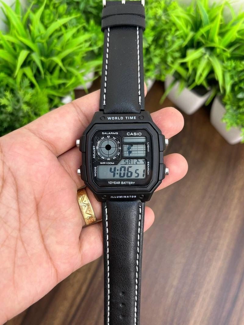 Casio AE-1200WHL-5AV Black Digital 1